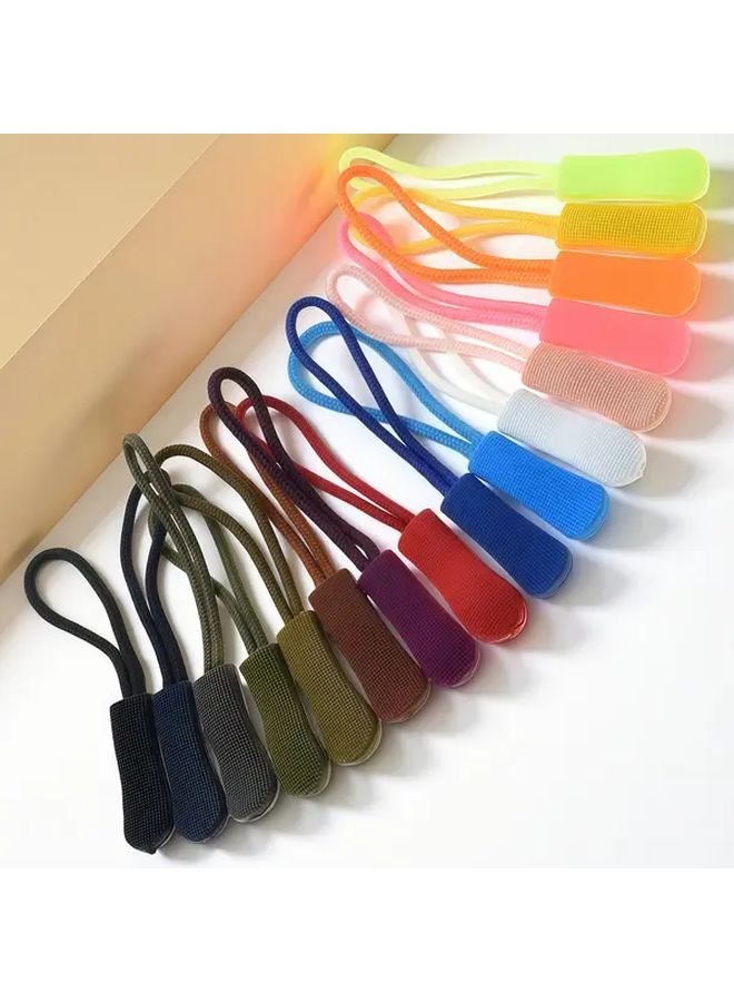 Black Zipper Pulls Replacement 20 Pack Durable Cord Extender For Backpacks Jackets Luggage - Image 2